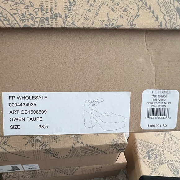 🆕FREE PEOPLE Gwen Platform Mary Janes-Size 8.5 - Picture 15 of 16